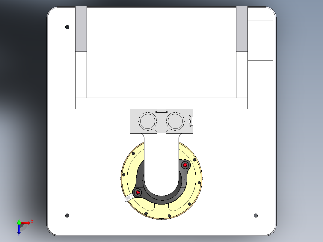 手表贴泡棉治具sw16可编辑俯视图