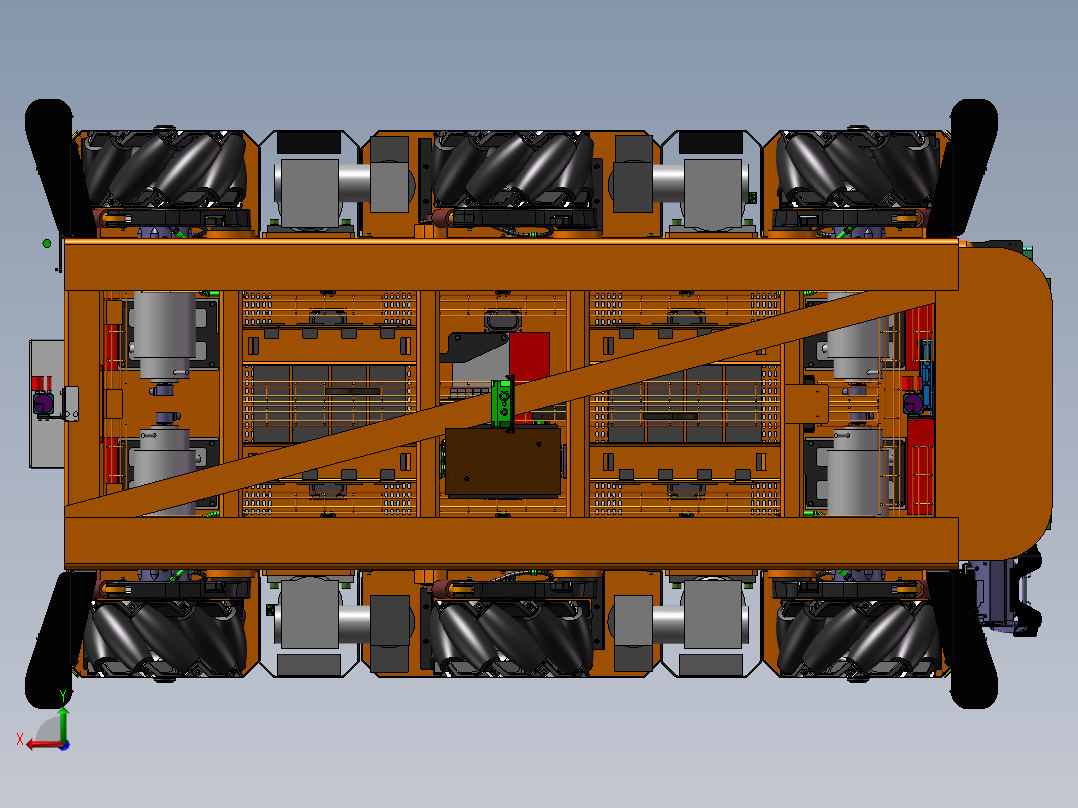 KUKA OMNIMOVE重载型移动式运输平台sw12后视图