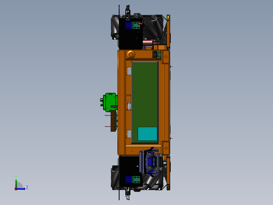 KUKA OMNIMOVE重载型移动式运输平台sw12左视图