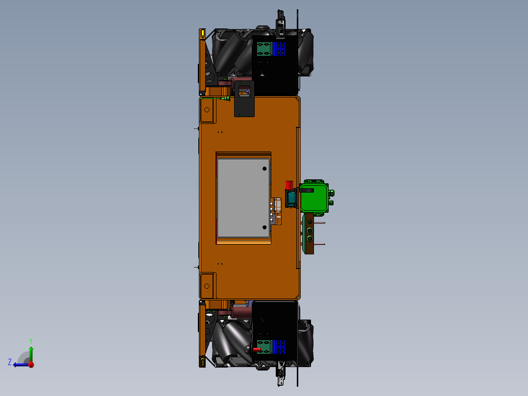 KUKA OMNIMOVE重载型移动式运输平台sw12右视图