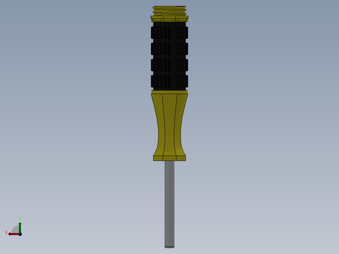 SolidWorks 多功能螺丝刀套装模型后视图