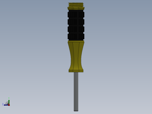 SolidWorks 多功能螺丝刀套装模型右视缩略图