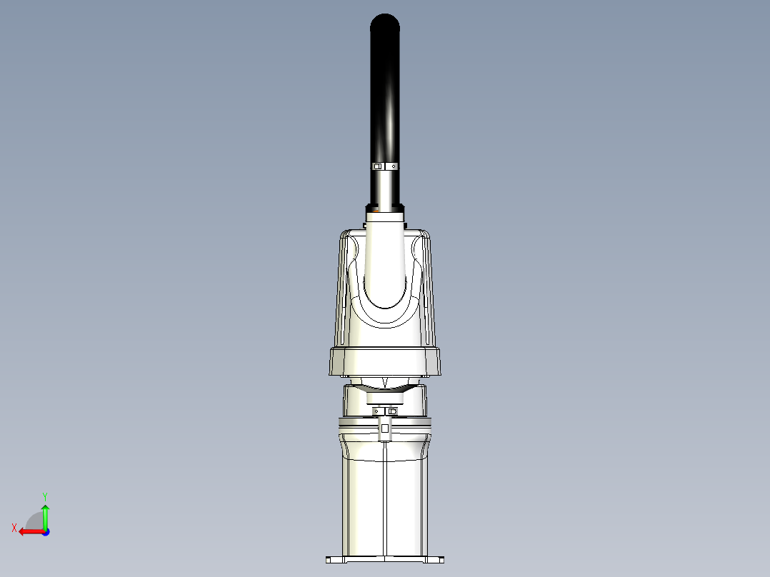 LS-Series SCARA Robot机械臂模型3D图纸 x_t格式后视图