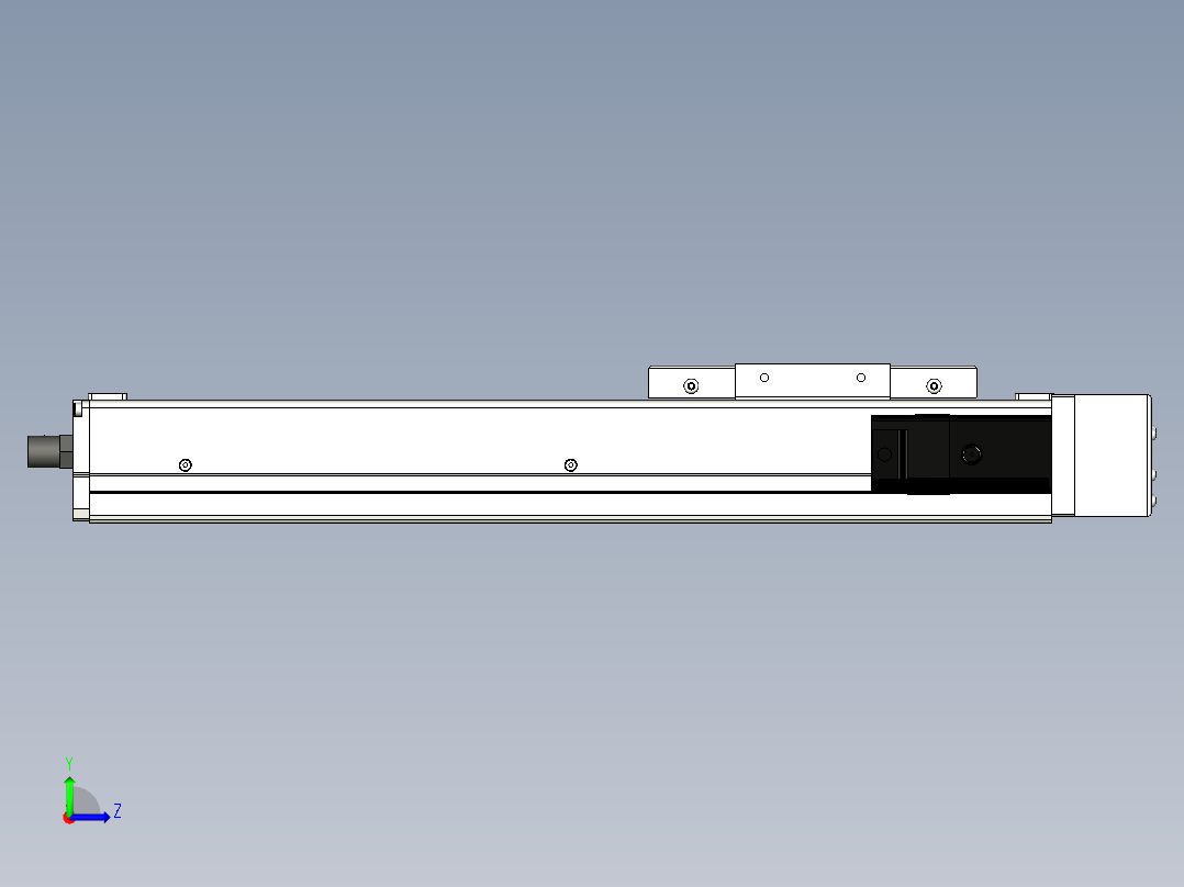 Toyo东佑达直线模组-ECH12-250-BR-100W左视图