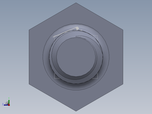 UNC 六角螺栓-Hex Bolt 0.250-20 x 1.750.SLDPRT右视缩略图