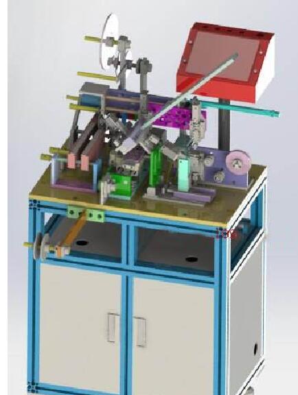 元件自动检测包装机3D模型