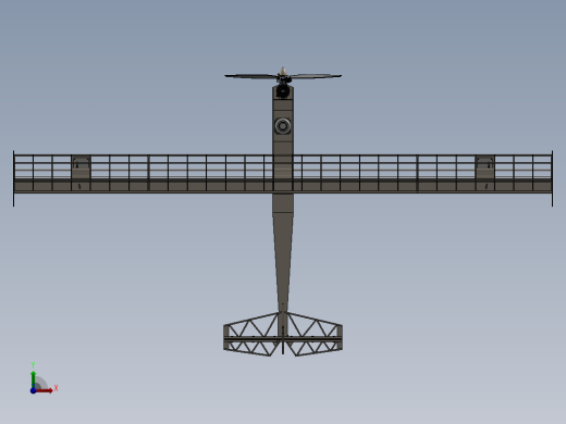 带1cc发动机的RC航模飞机结构