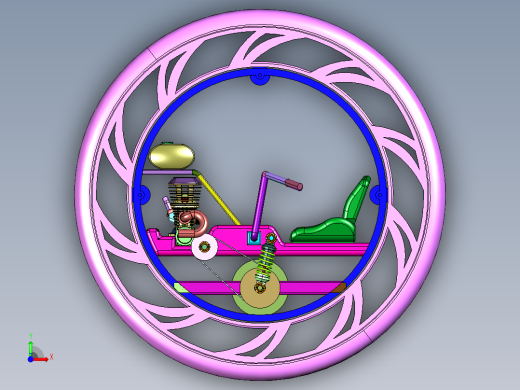 智能单轮平衡摩托前视缩略图