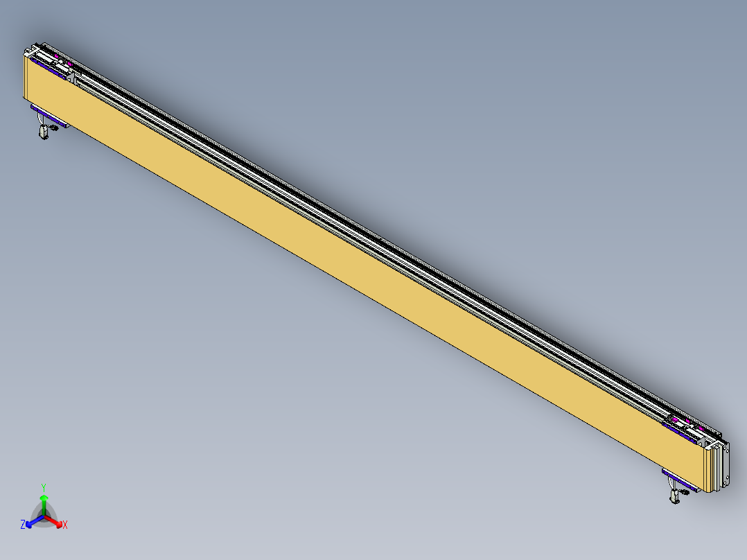 威洛博VL系列直线电机模组-2VL17E2-S2700主视图