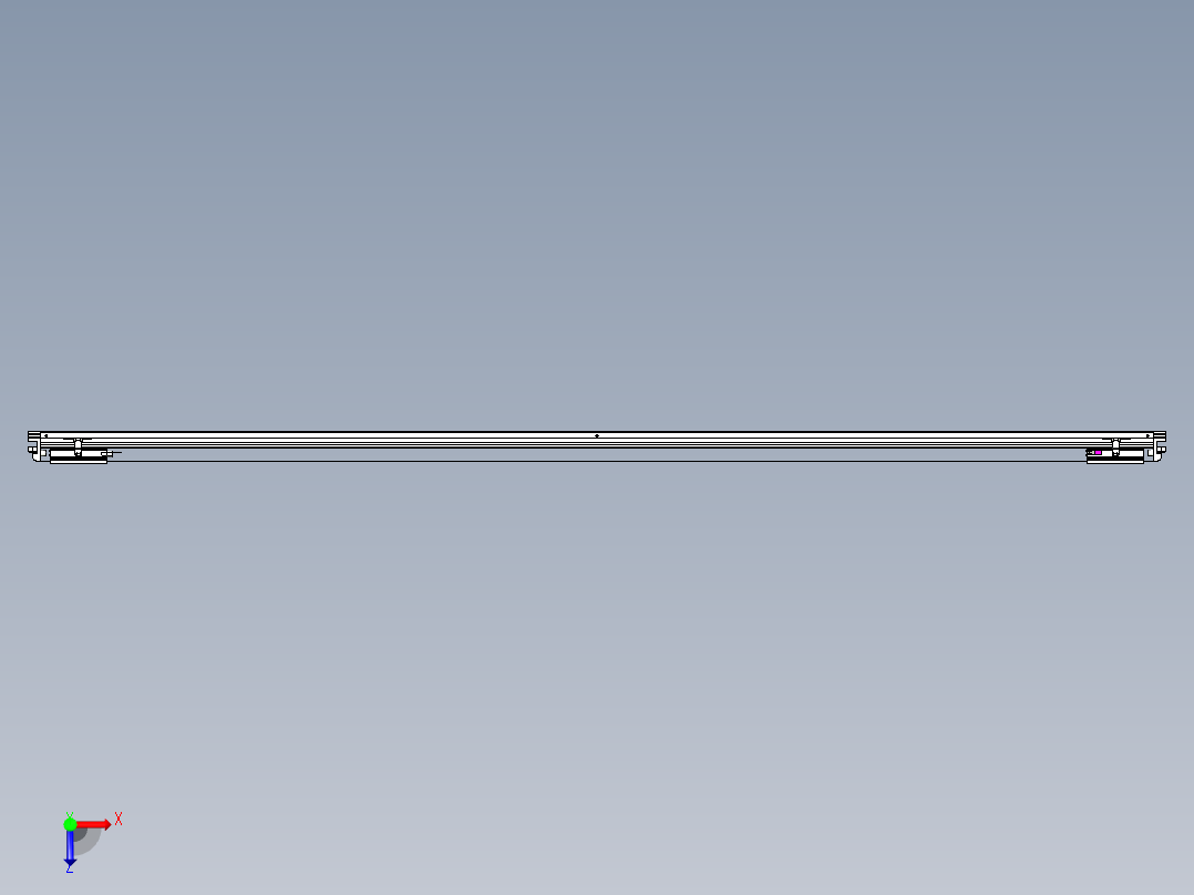 威洛博VL系列直线电机模组-2VL17E2-S2700俯视图