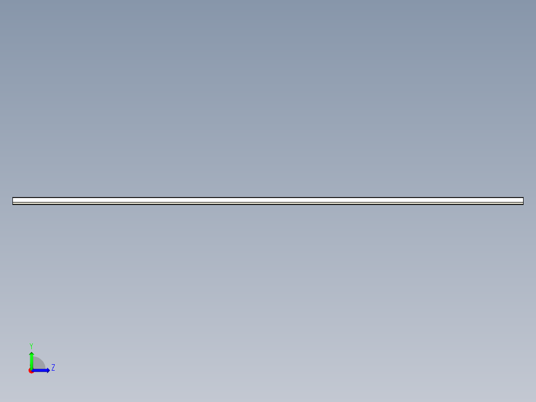 悬臂闸门CGS-345的轨道左视图