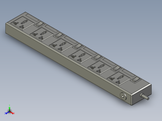 简画的插线板 PROE STP