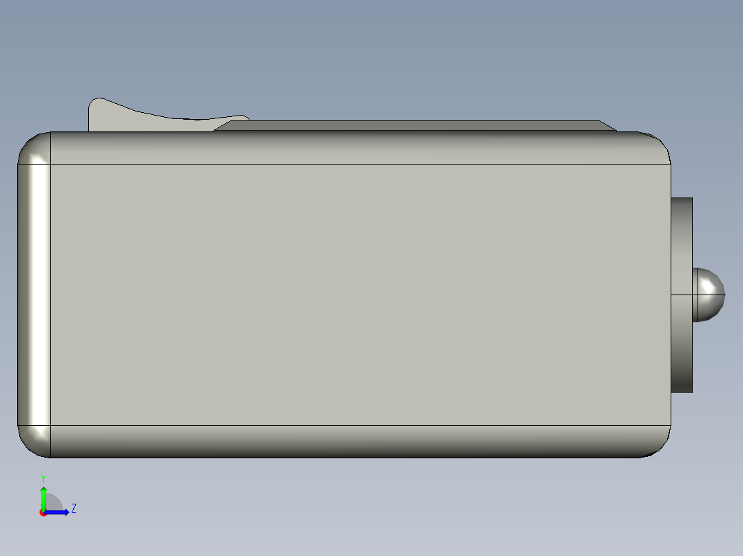 简画的插线板 PROE STP左视图