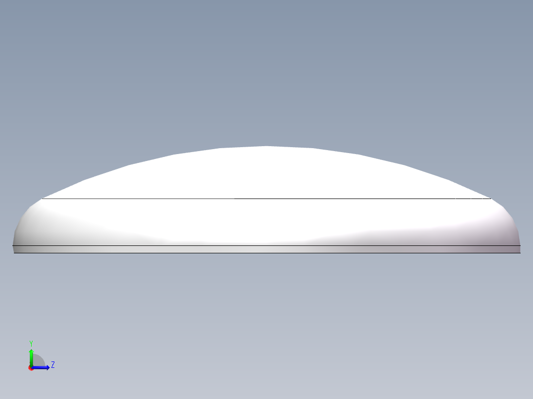 THA碟形封头DN1700左视图