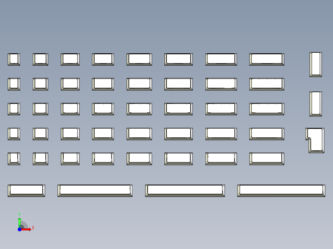 Cherry机械键盘前视图