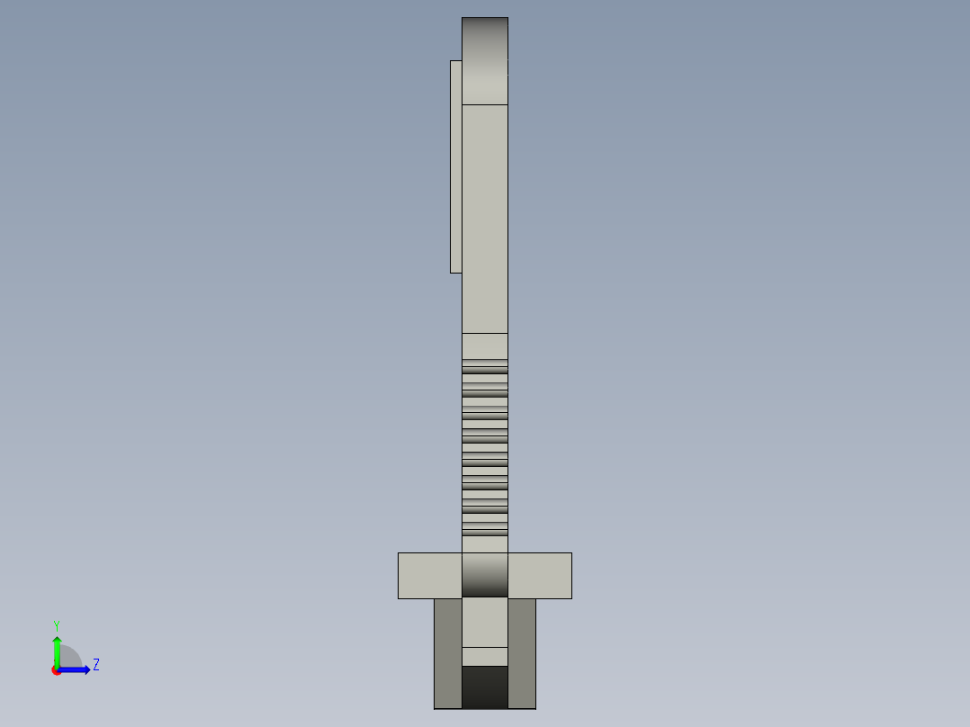 施耐德接线端子3D模型左视图