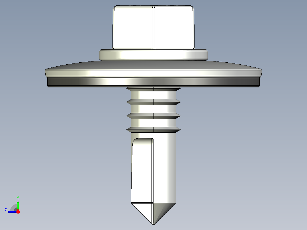 紧固件-STEP Drill-Tip Screw-02右视图