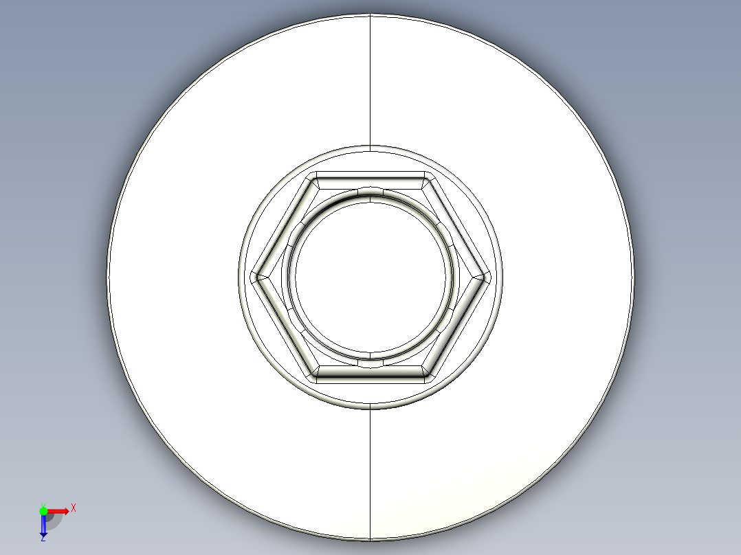 紧固件-STEP Drill-Tip Screw-02俯视图
