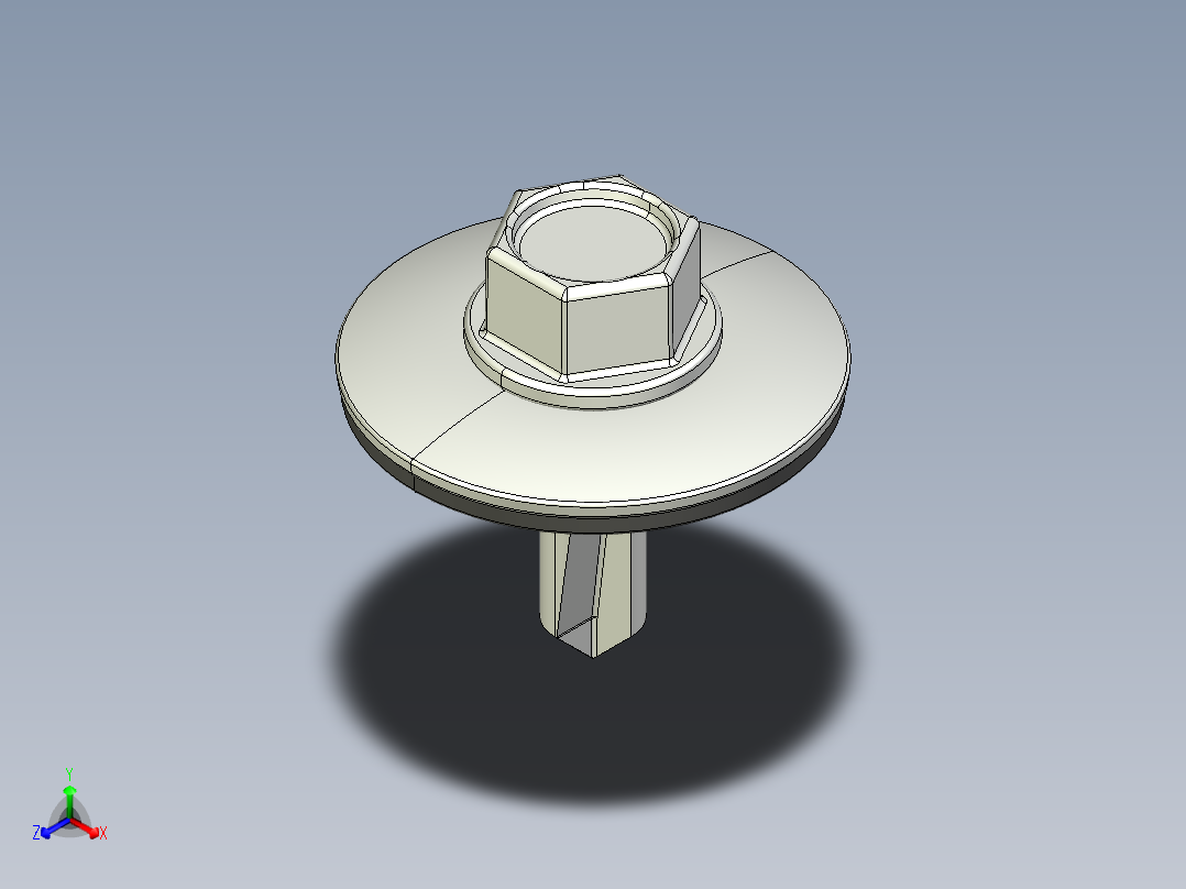 紧固件-STEP Drill-Tip Screw-02正等轴测图