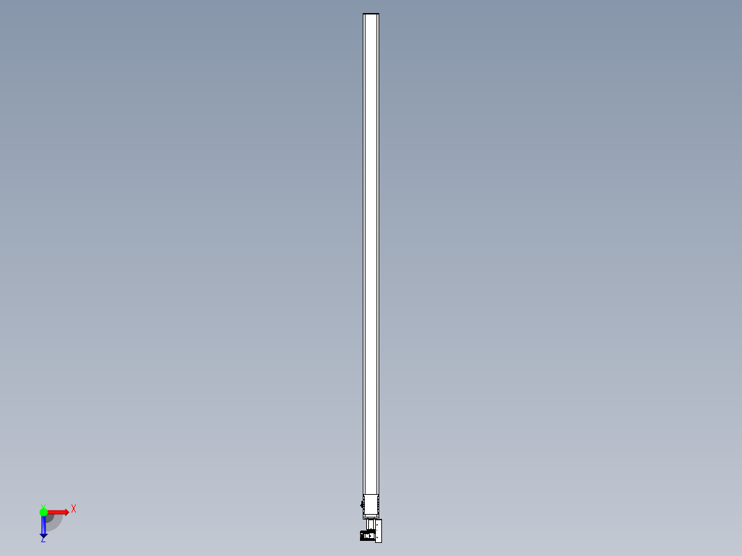 同步带全封闭直线模组TPA-HCB-105D-90-L3000-MR-C-P20-N3俯视图