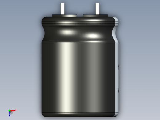 无源元件封装-CAP_RAD_D16x20_POL_BK俯视缩略图