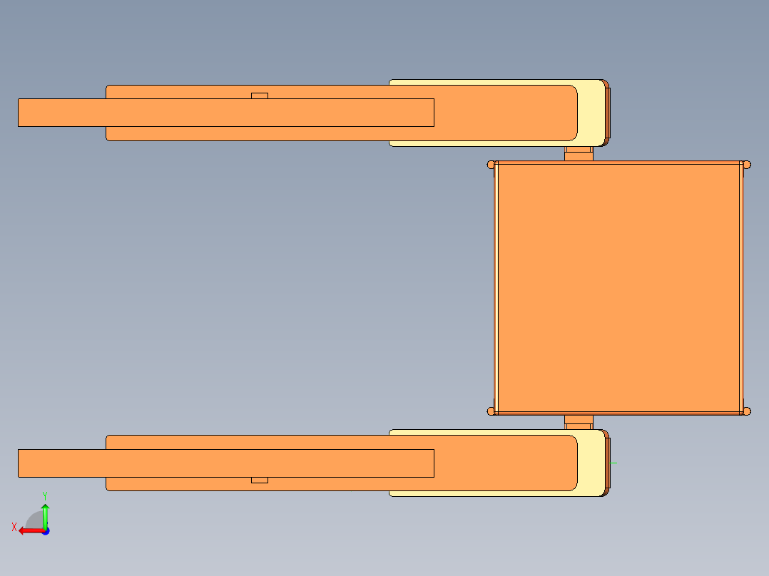 UG升降上车梯后视图