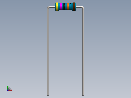 电容器 二极管 电阻器-Resistor 470K Ohm Blue前视缩略图