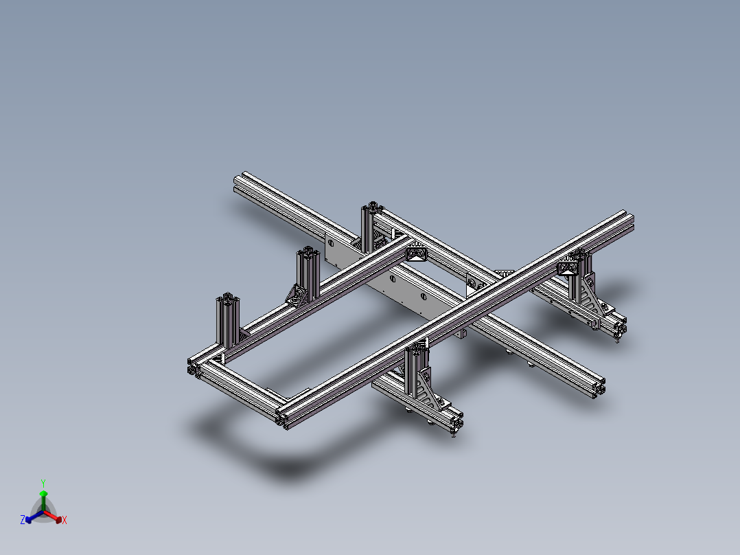 非标焊接机设备正等轴测图