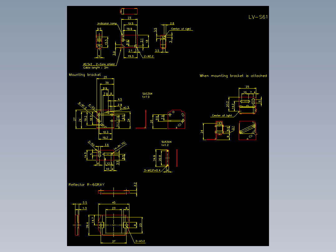 基恩士lv_s61_cad_kc图纸模型