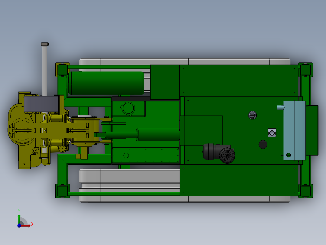 大型钻机三维模型前视图