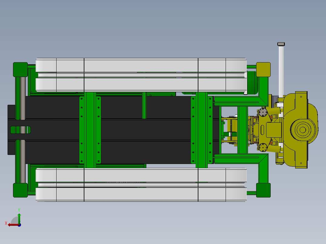 大型钻机三维模型后视图