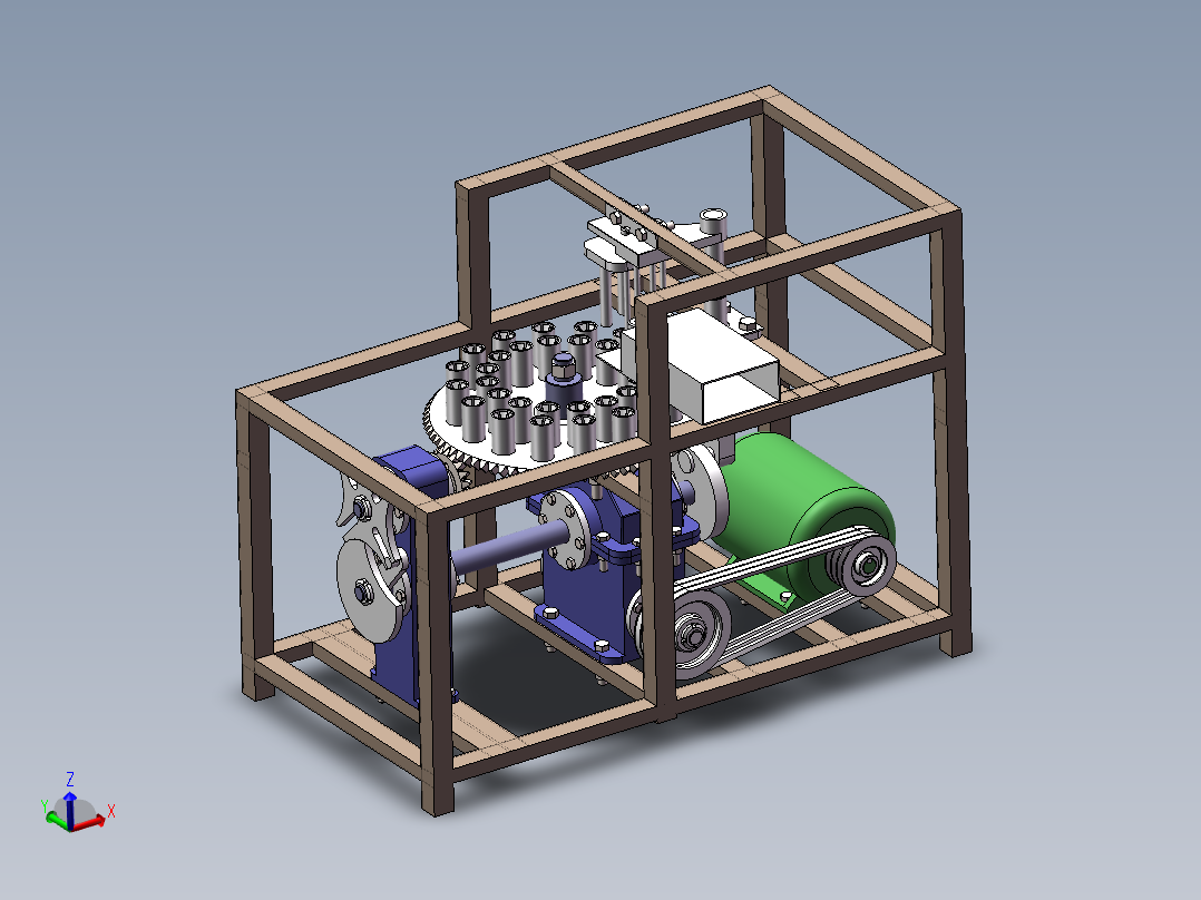 转盘式大枣红枣去核机的设计含SW三维图+说明+9张CAD图