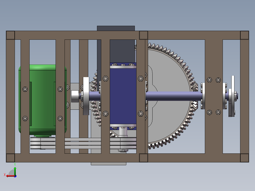 转盘式大枣红枣去核机的设计含SW三维图+说明+9张CAD图后视图