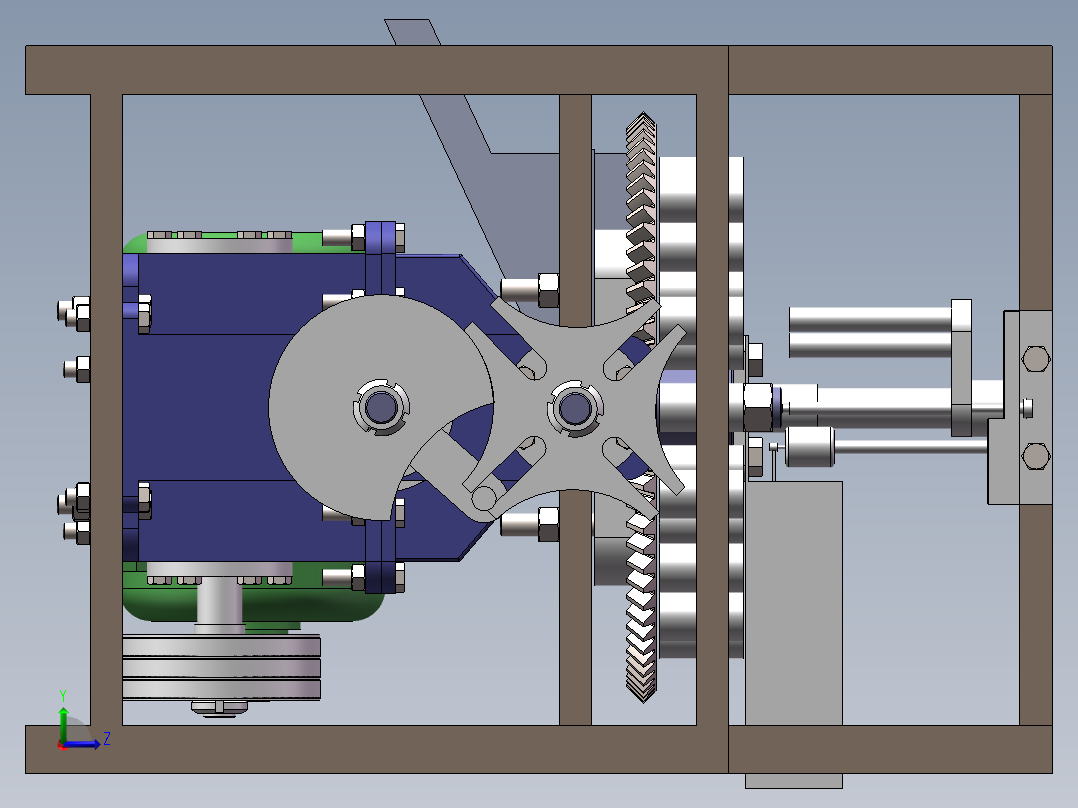 转盘式大枣红枣去核机的设计含SW三维图+说明+9张CAD图左视图