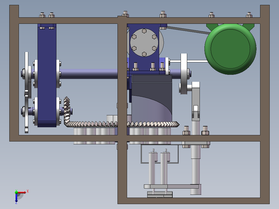 转盘式大枣红枣去核机的设计含SW三维图+说明+9张CAD图俯视图