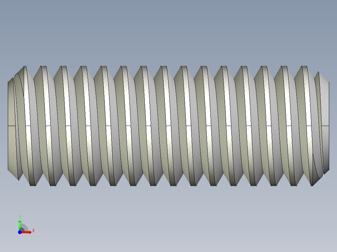 DIN 913-ISO 4026 固定螺钉-M3 L=8.STEP前视图