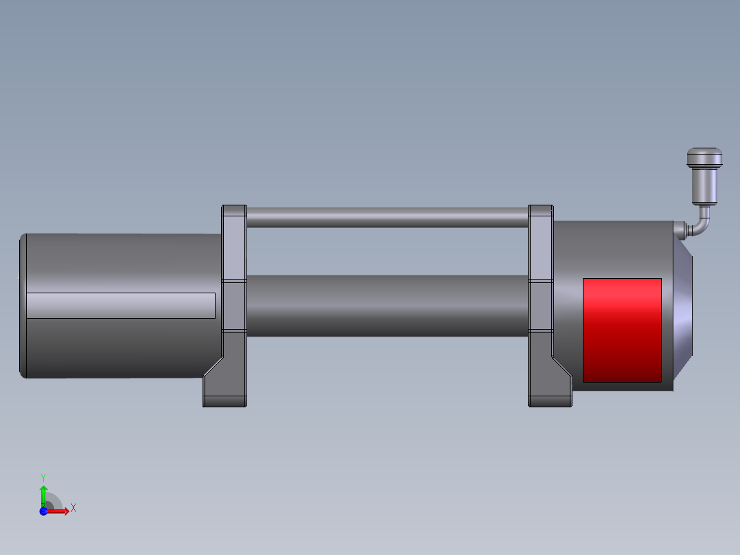 绞车 卷扬机 (29)前视图