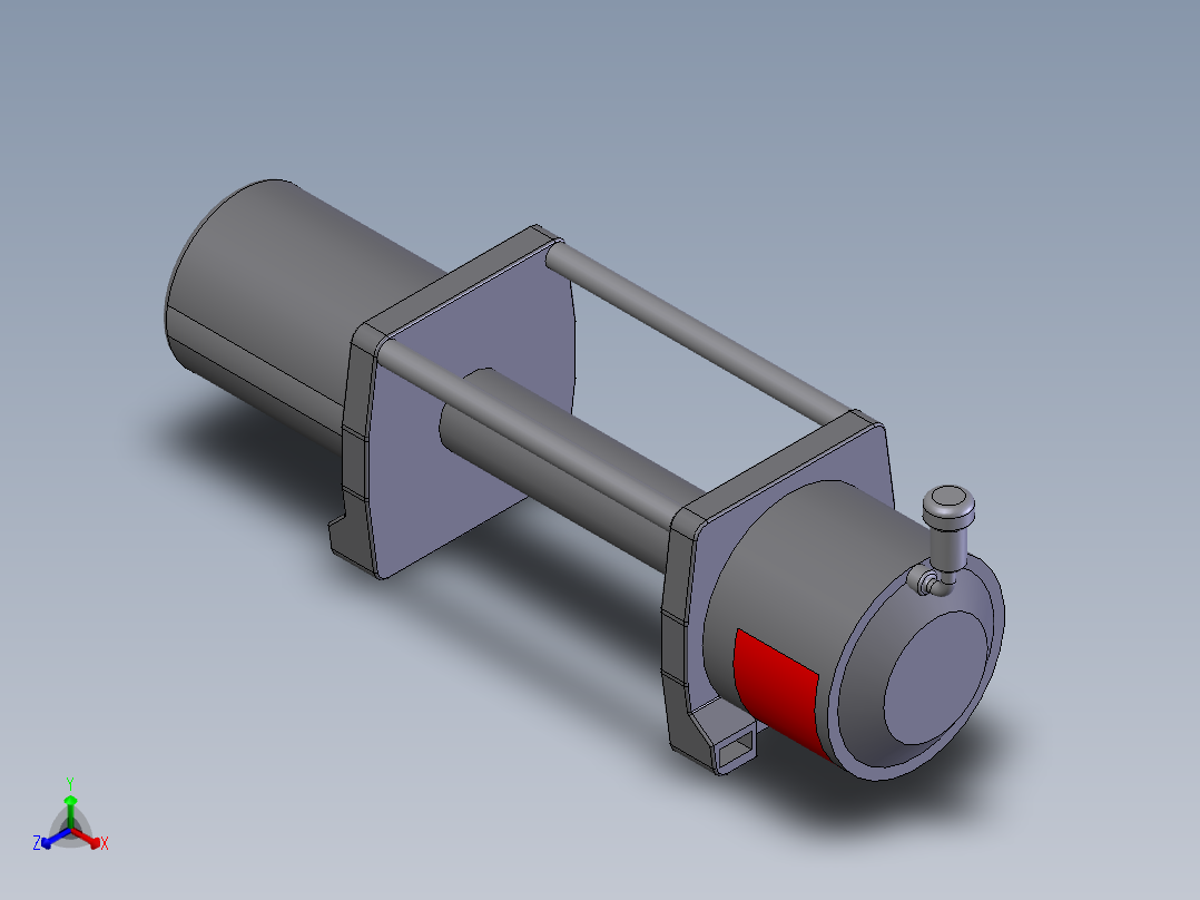 绞车 卷扬机 (29)正等轴测图