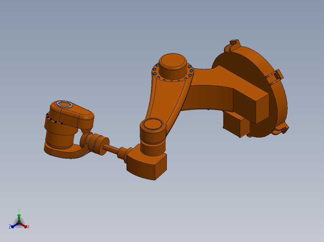 机械臂正等轴测图