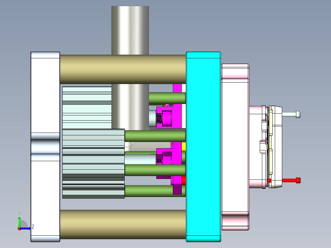R4-笔记本CNC工装夹具三维模型CNC7-1017左视图