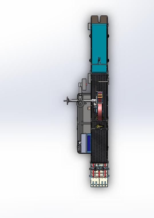 流水线式贴标设备（sw18可编辑+工程图）