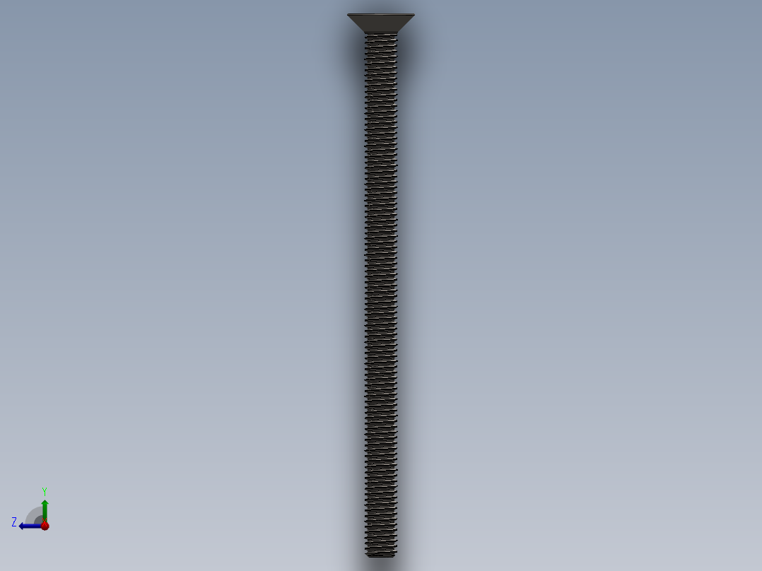 Screw_ISO_10642_M3x50_A2.SLDPRT右视图