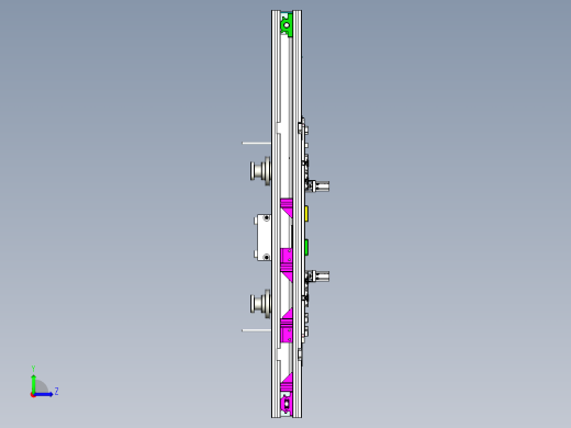 输送线与升降工作台一体化设计左视缩略图