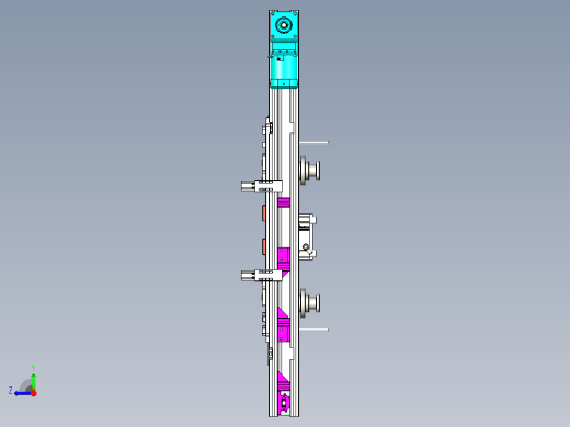 输送线与升降工作台一体化设计右视缩略图