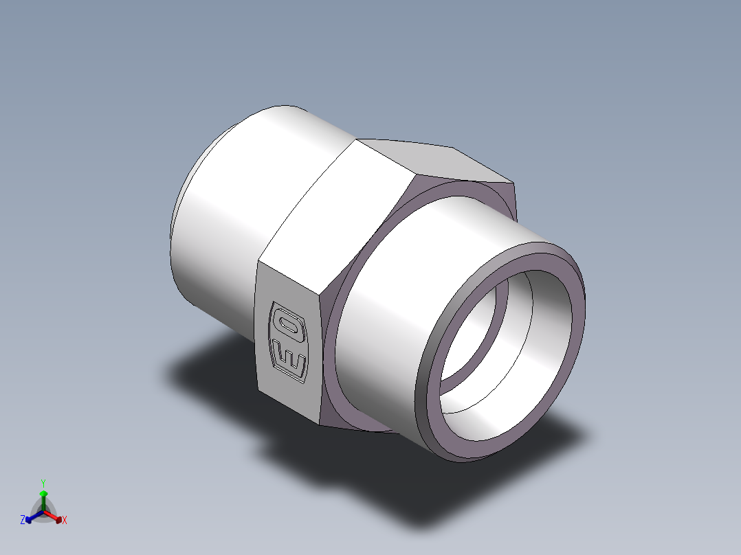 美制锥螺纹、1DN-36-16正等轴测图