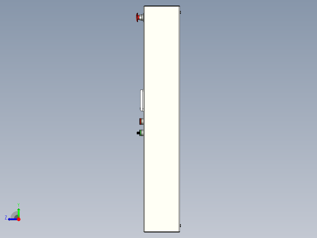 触屏控制柜右视图