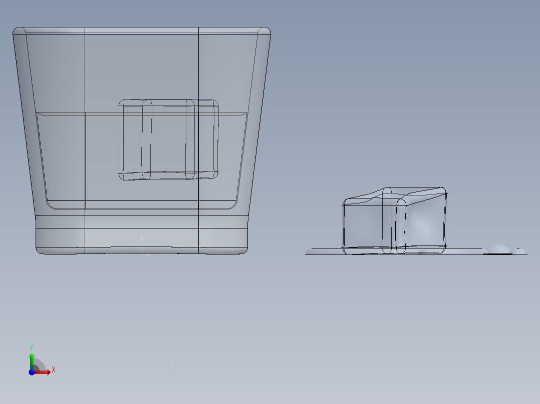 玻璃器子、杯子(30)前视图