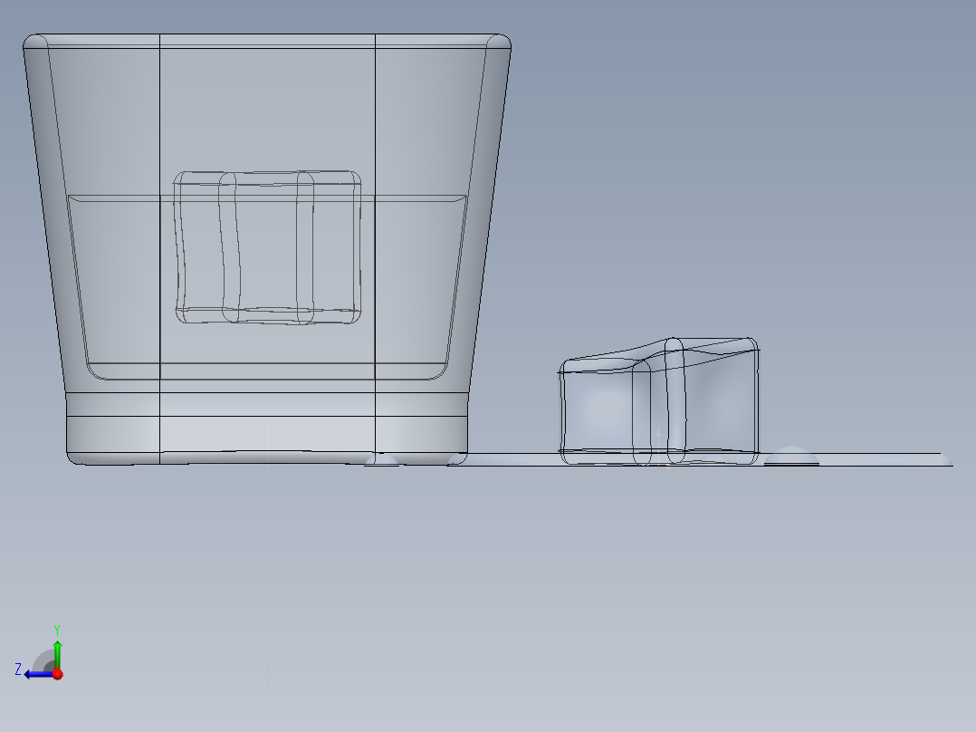玻璃器子、杯子(30)右视图