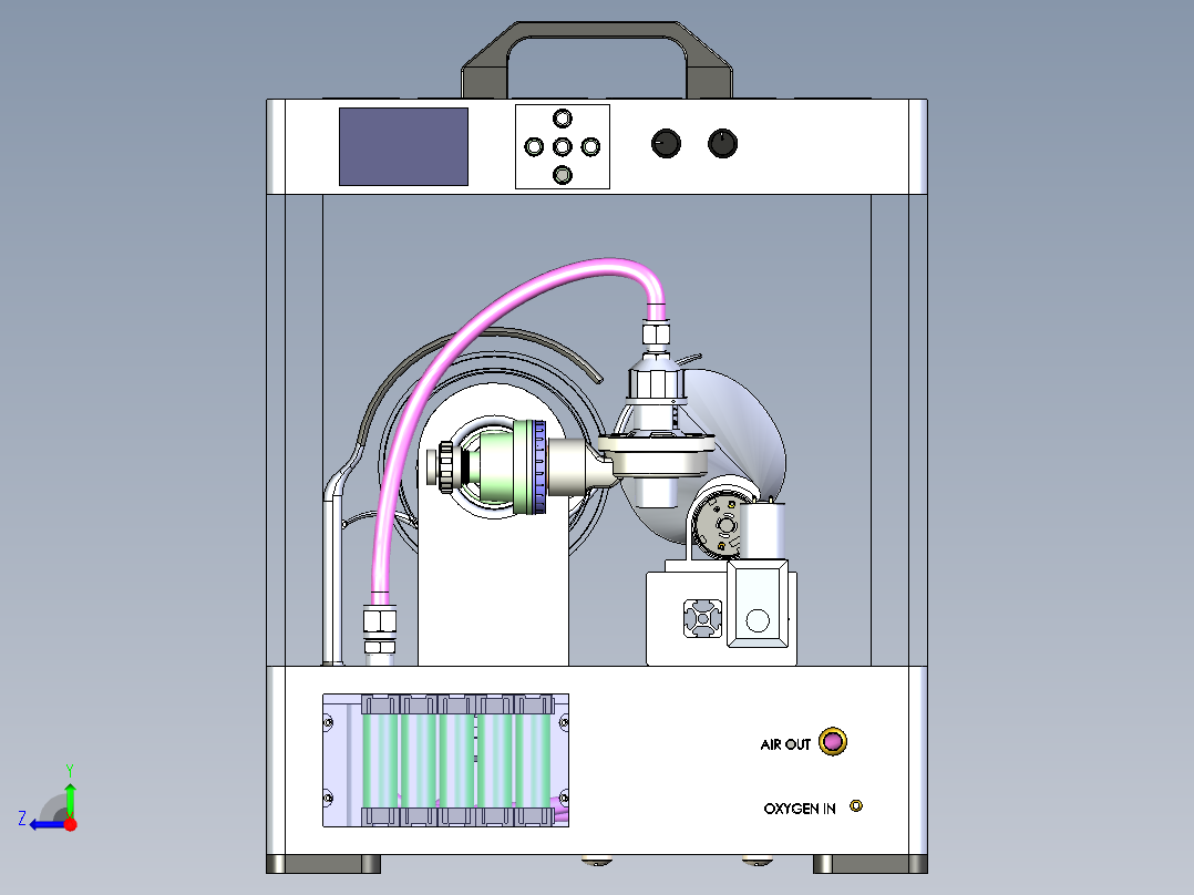B3004005-斯特瑞姆 COVID-VENT可变容量控制呼吸机右视图