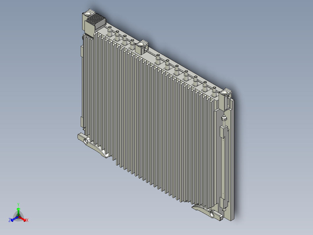标准6U-VPX模块（带PCB）主视图